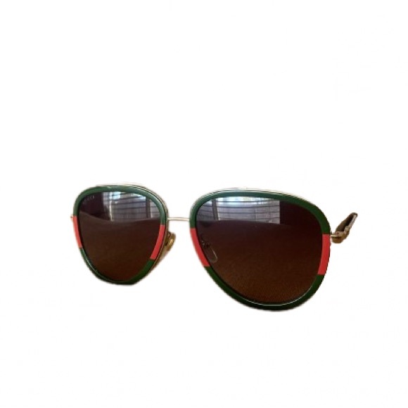 Gucci Aviator Metal Sunglasses - Picture 4 of 8